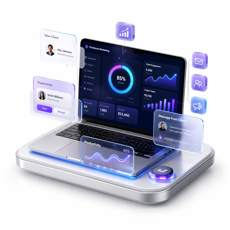 Immersive 3D AI-driven website design